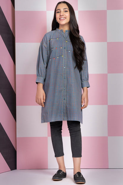Embroidered Yarn Dyed Kurti