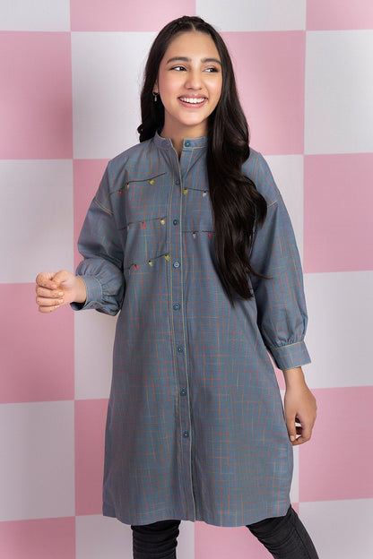 Alkaram - Embroidered Yarn Dyed Kurti