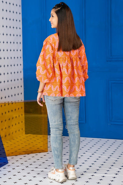 Dyed Jacquard Kurti