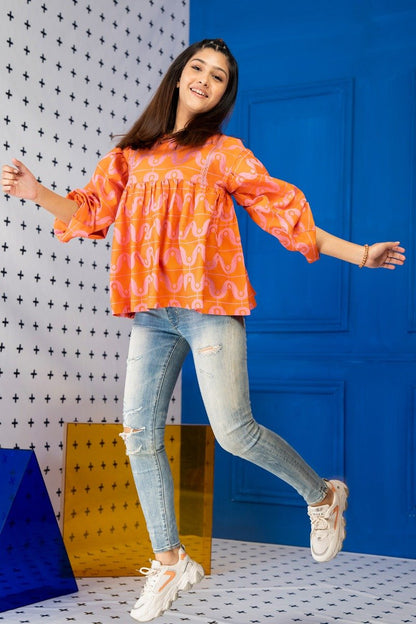 Dyed Jacquard Kurti