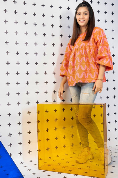 Dyed Jacquard Kurti
