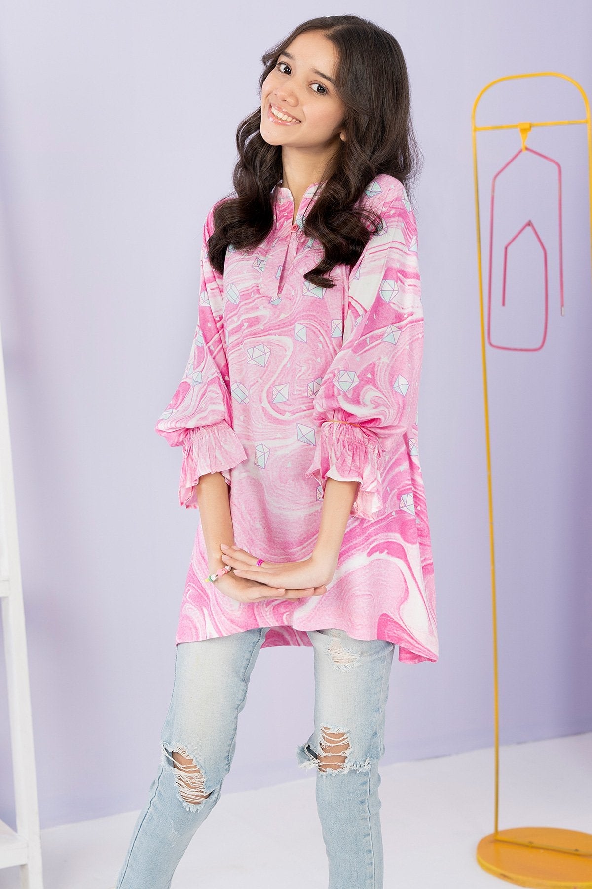 Printed Cotail Viscose Kurti