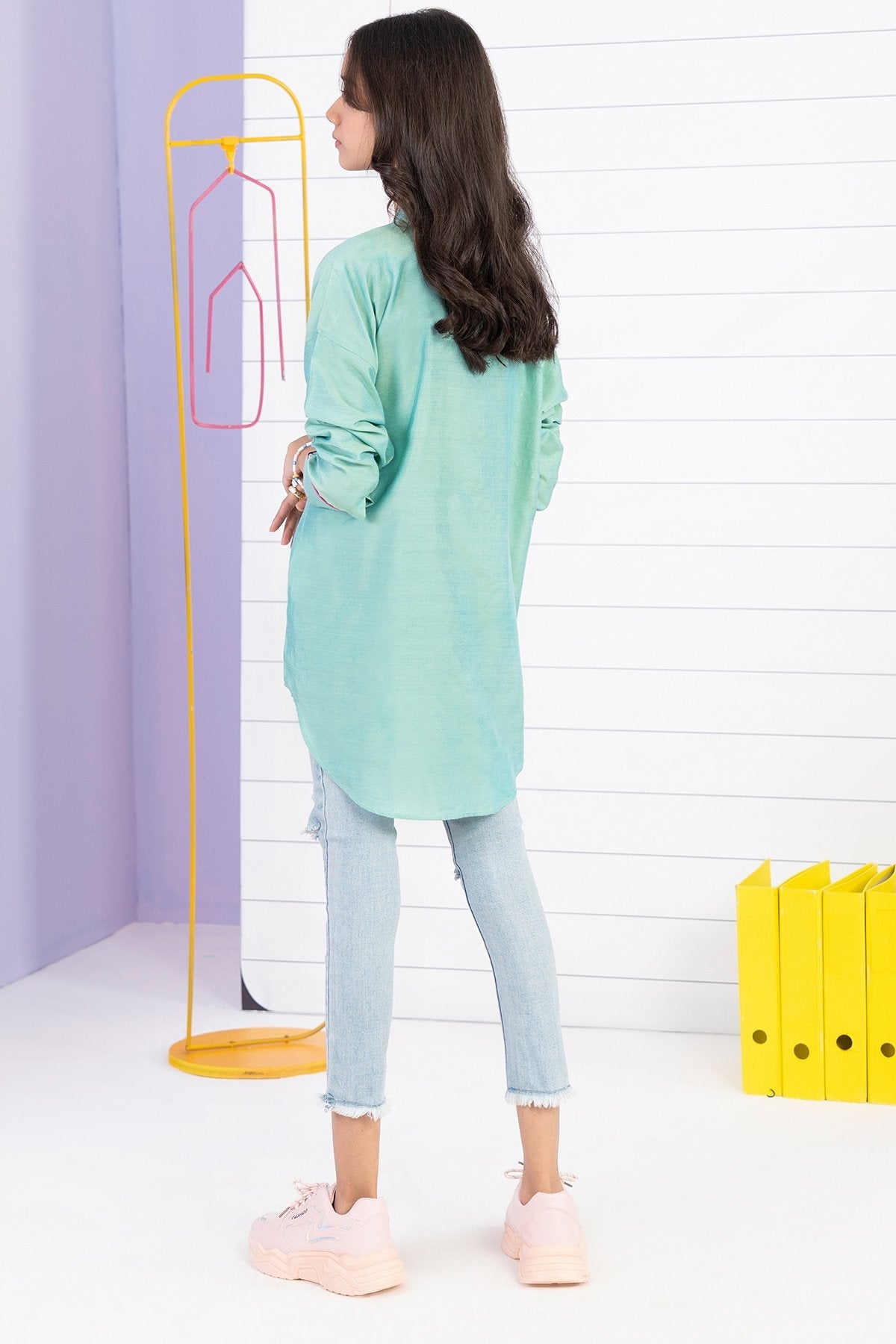 Dyed Embroidered Kurti