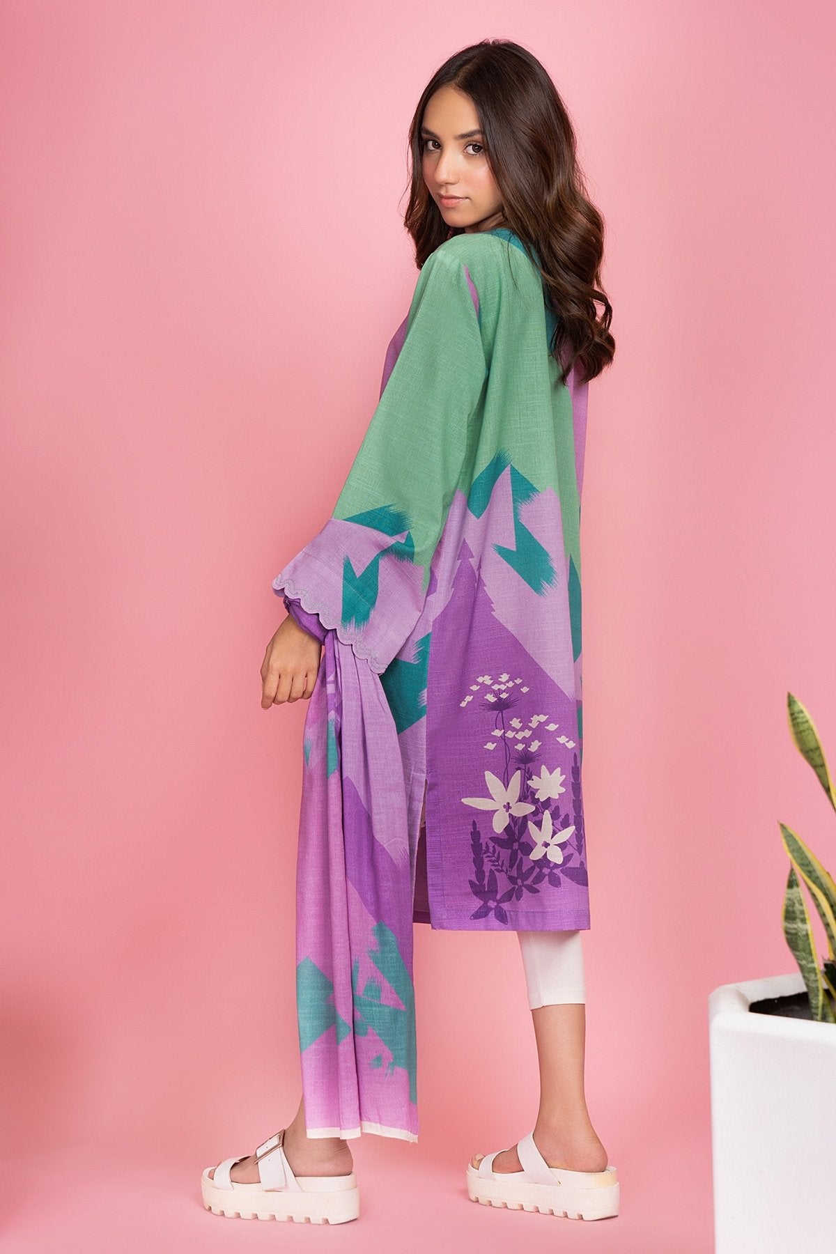 Alkaram - 2 Pc Printed Khaddar Suit
