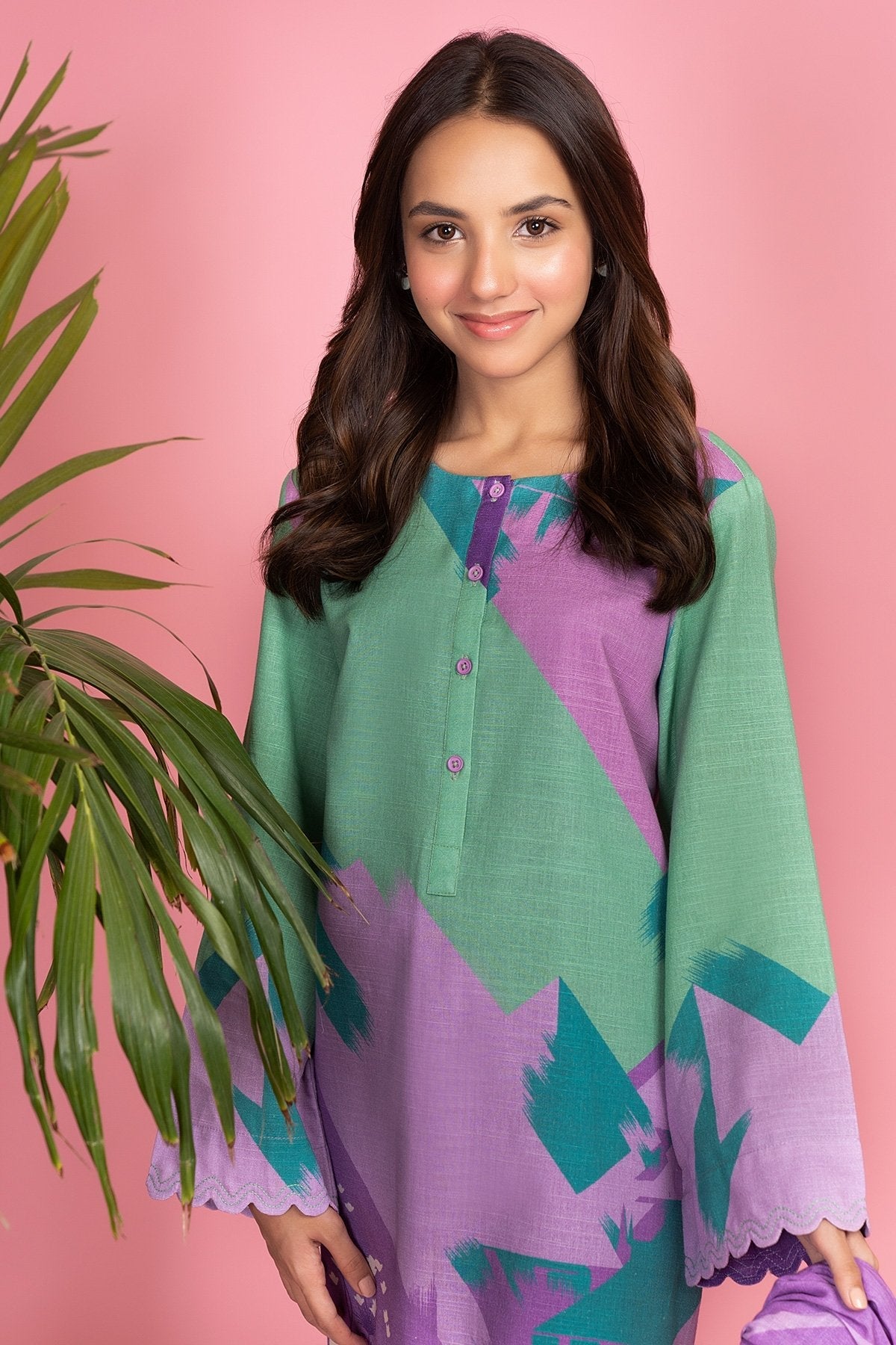 Alkaram - 2 Pc Printed Khaddar Suit