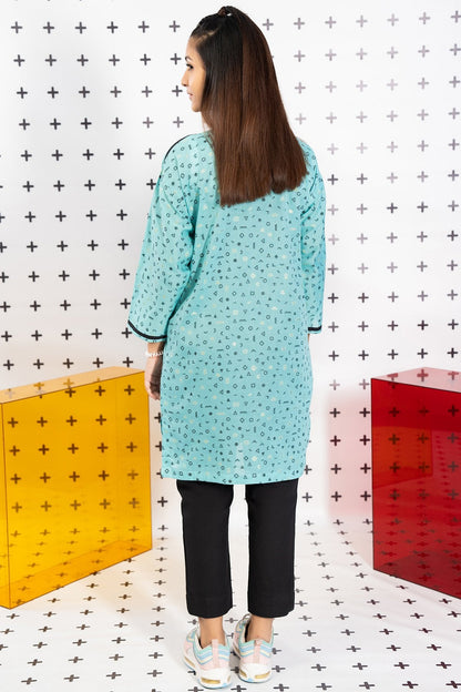 Dyed Jacquard Kurti