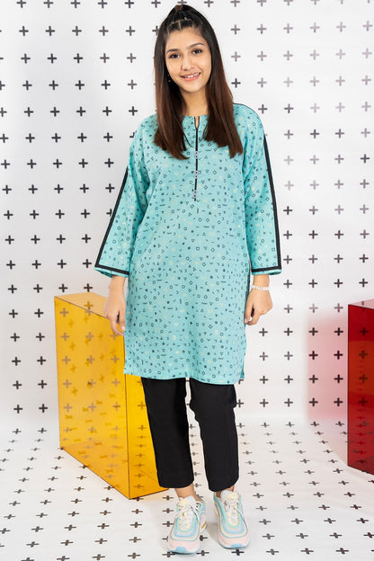 Dyed Jacquard Kurti