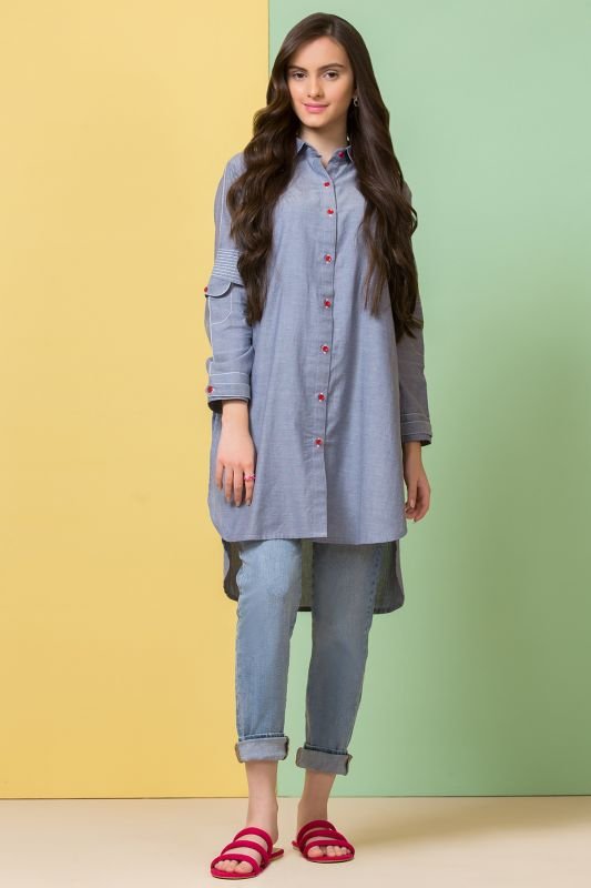 Printed Yarn Dyed MAK Kurti