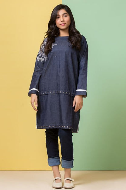 Printed Denim MAK Kurti