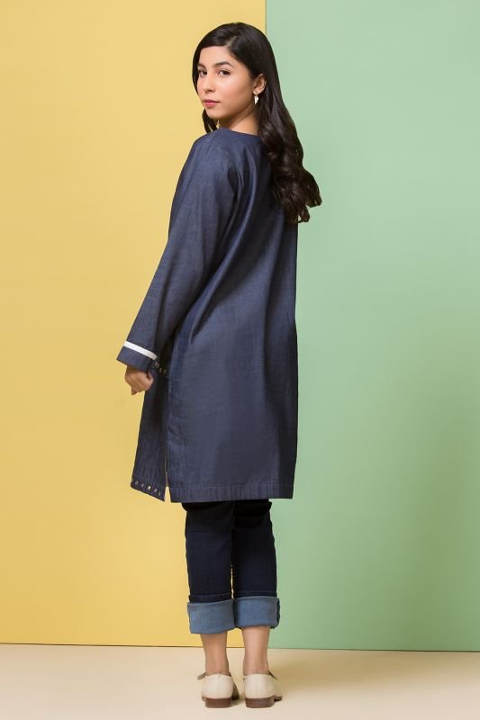 Printed Denim MAK Kurti