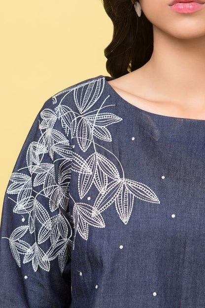 Printed Denim MAK Kurti