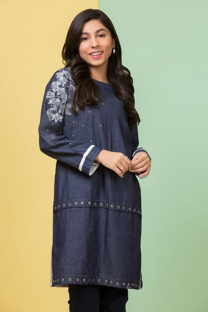 Printed Denim MAK Kurti