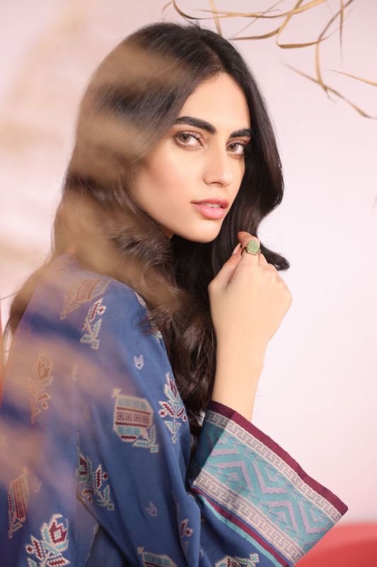 Alkaram - 3 Pc Printed Jacquard Suit With Yarn Dyed Dupatta