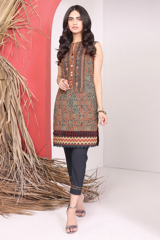 Alkaram - 2 Pc Embroidered Cambric Suit With Dyed Cambric Trouser