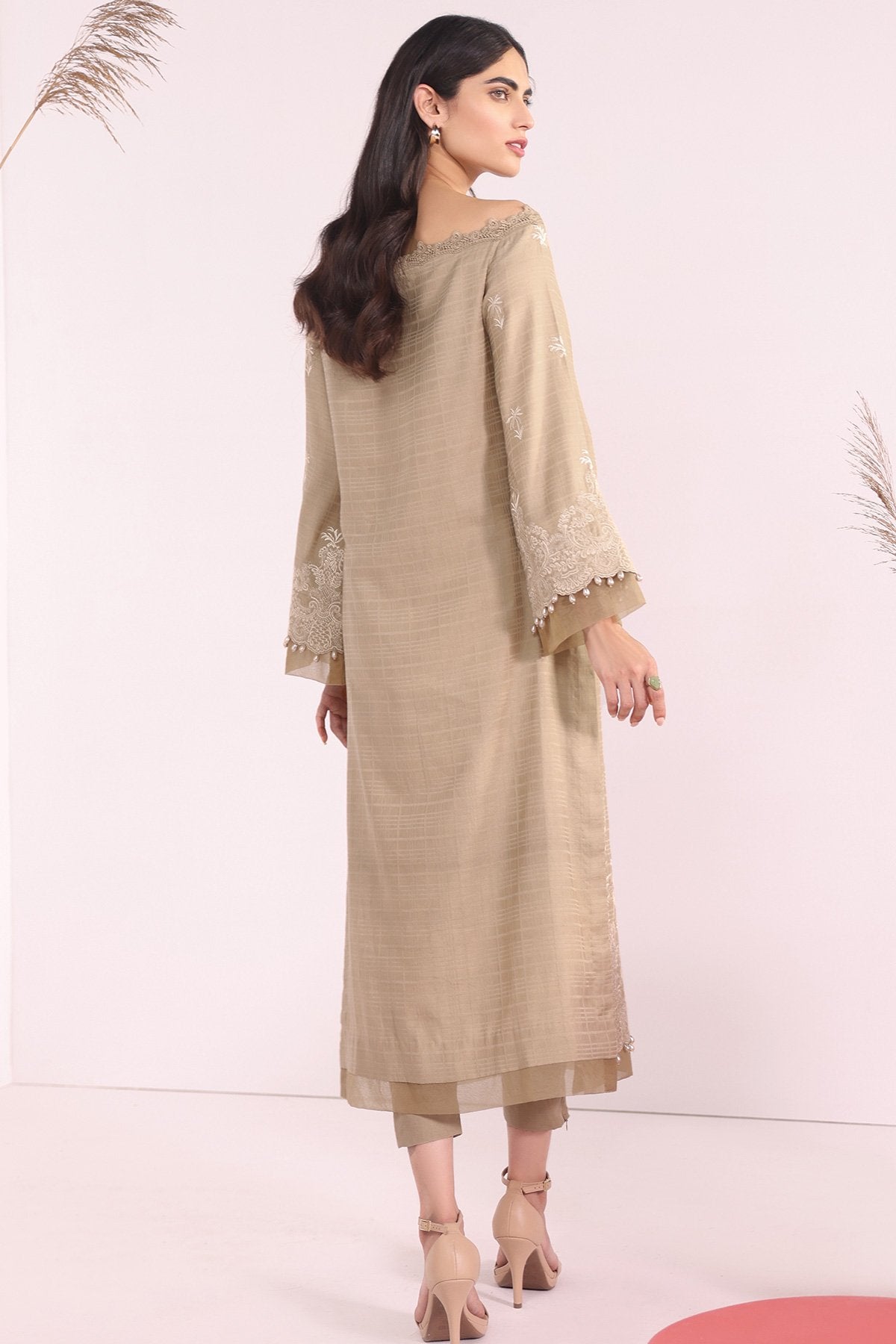 Alkaram - 1 Pc Embroidered Dobby Shirt