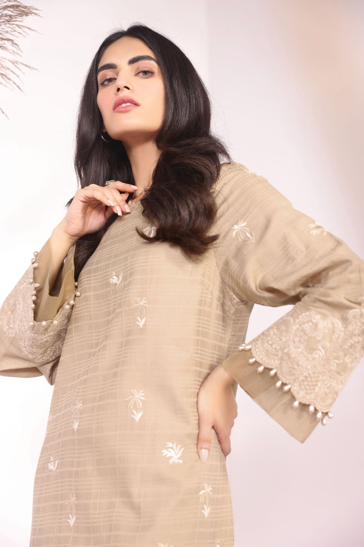 Alkaram - 1 Pc Embroidered Dobby Shirt