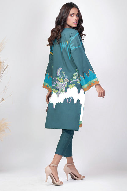 1 Pc Embroidered Digital Cambric Shirt