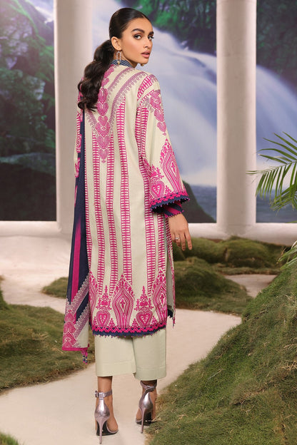 2 Pc Printed Cambric Suit With Lawn Dupatta