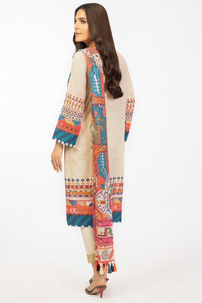 2 Pc Embroidered Cambric Suit With Lawn Dupatta