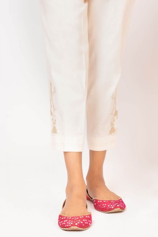 Dobby Embroidered Trouser
