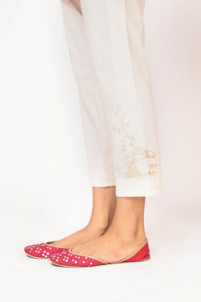 Dobby Embroidered Trouser