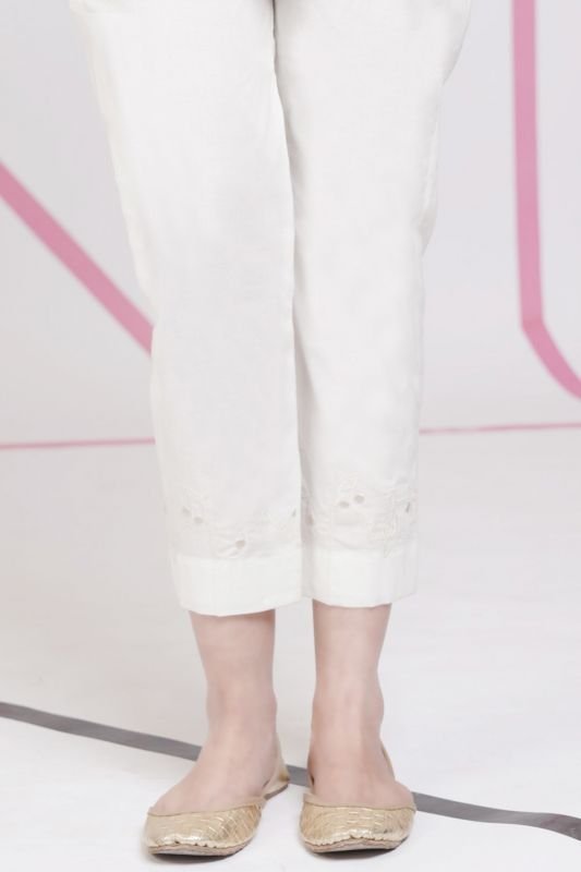 Embroidered Cambric Trouser