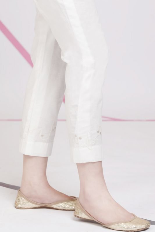 Embroidered Cambric Trouser