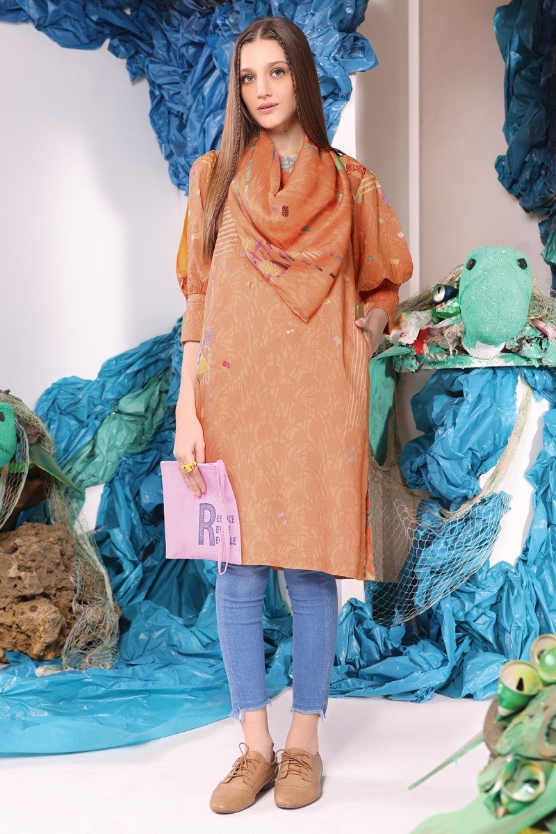 2 Pc Printed Viscose Outfit