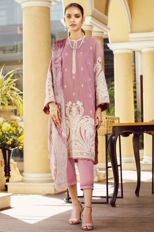 3 Pc Cotton Net Formal Suit-XS