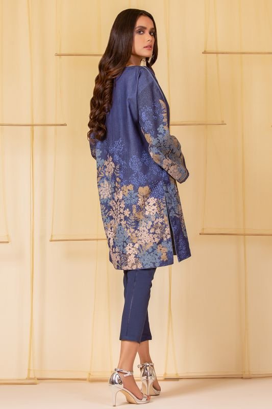 Printed Denim Kurti
