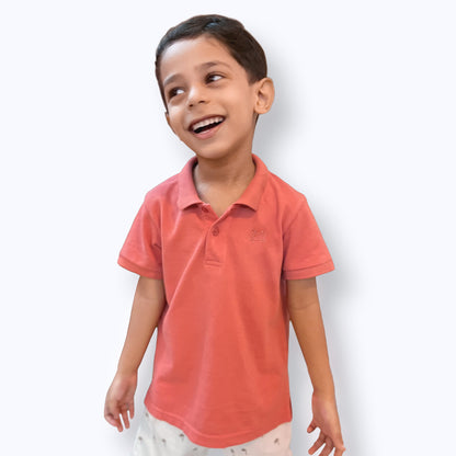 Cuddle & Cradle - Polo Shirt Embroidered (Peach)