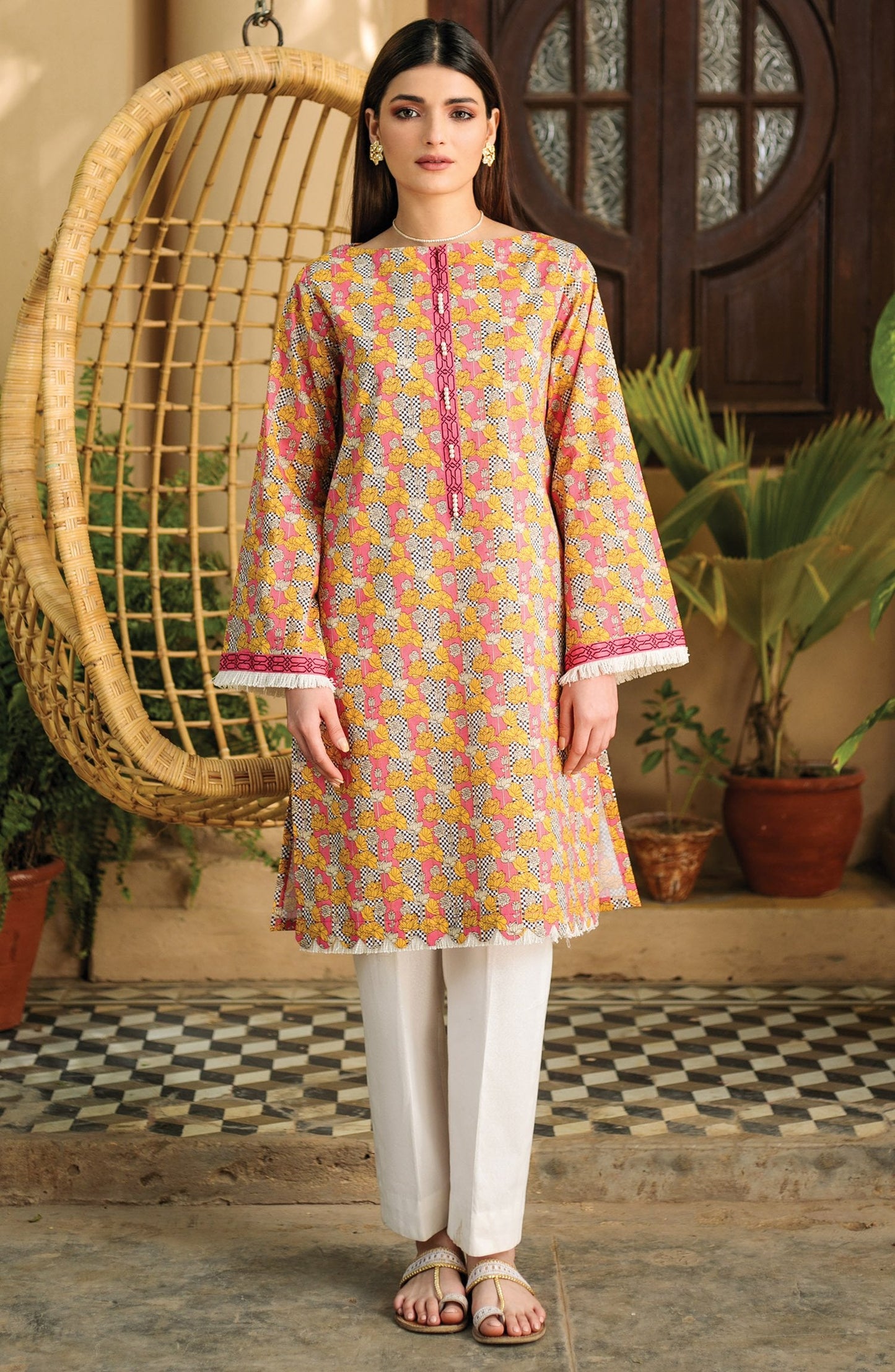 Orient - Unstitched 1 Piece Printed Lawn Shirt