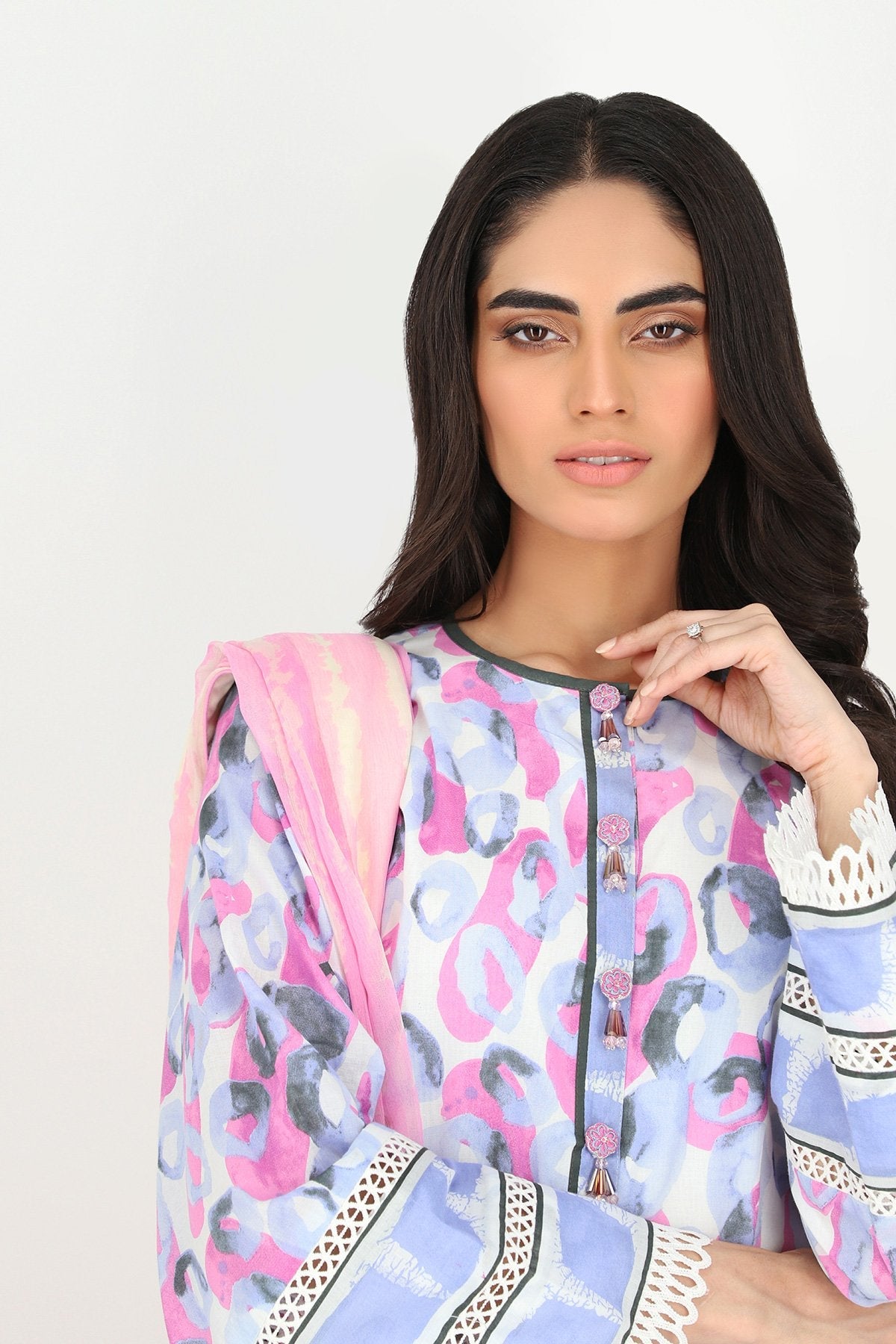 Alkaram - Printed Lawn Shirt