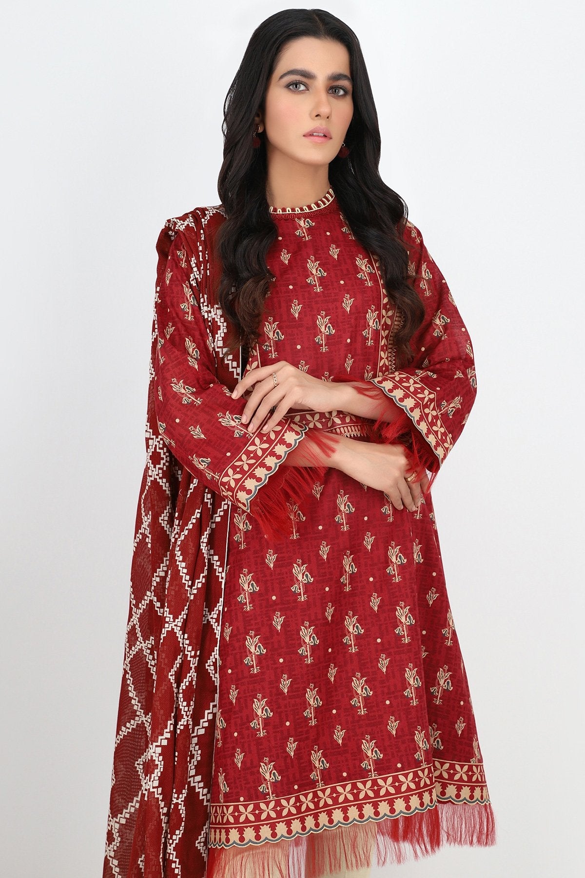 Alkaram - Printed Lawn Shirt