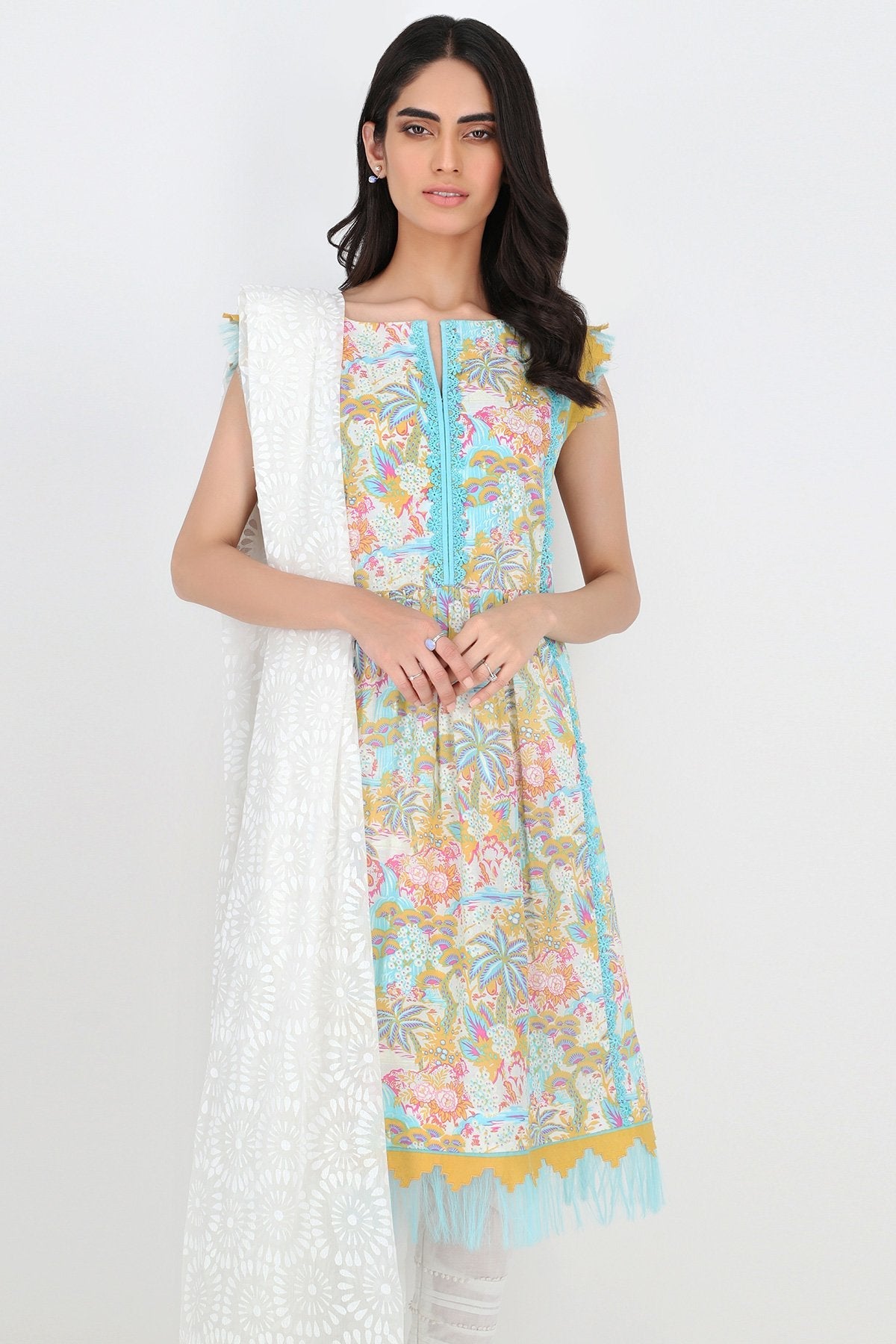 Alkaram - Printed Lawn Shirt