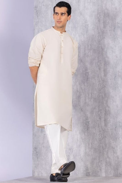 Dyed Embroidered Karandi Kurta