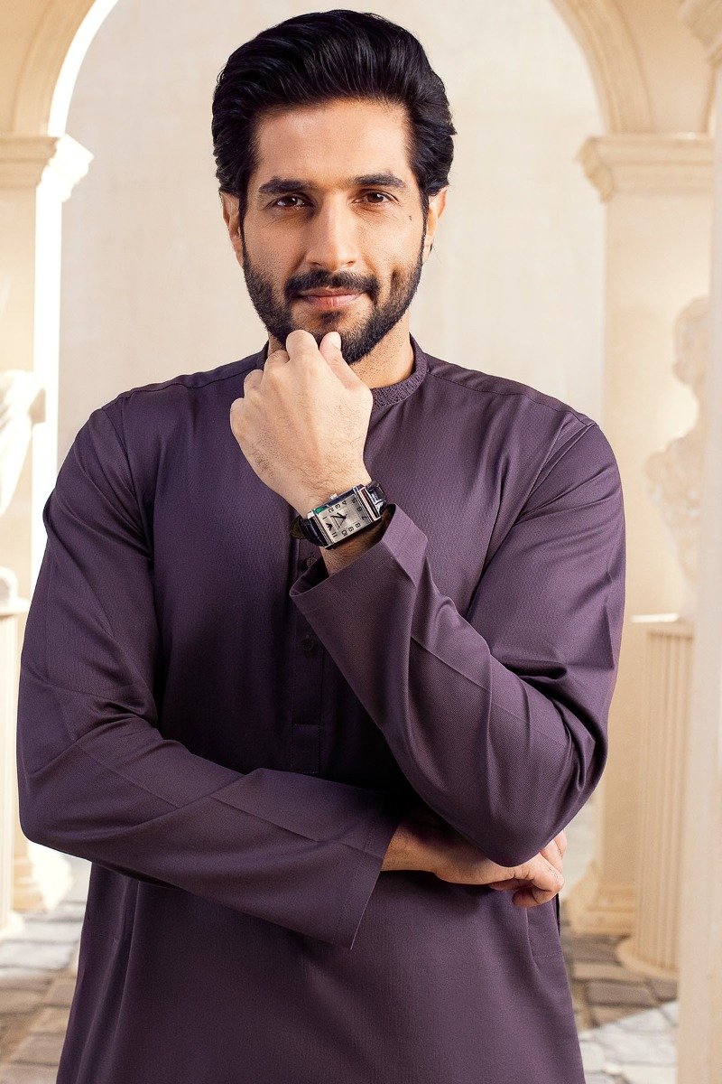 Embroidered Ribbed Cotton Kurta