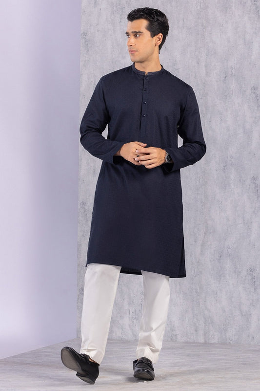 Dyed Jacquard Kurta