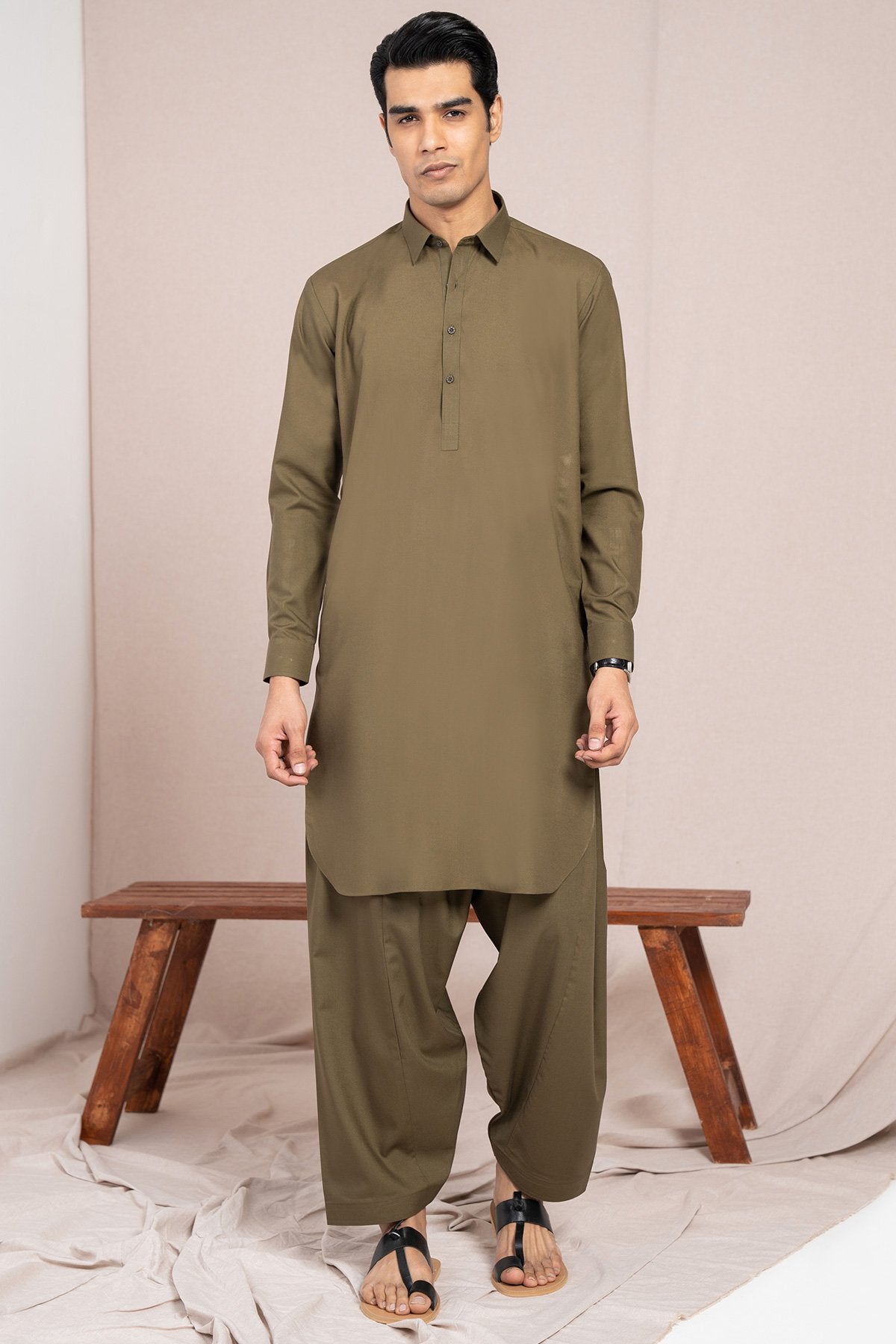 Dyed Blended Shalwar Kameez