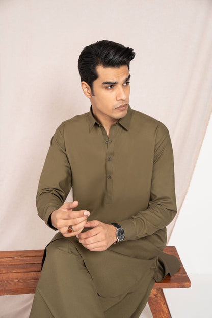 Dyed Blended Shalwar Kameez