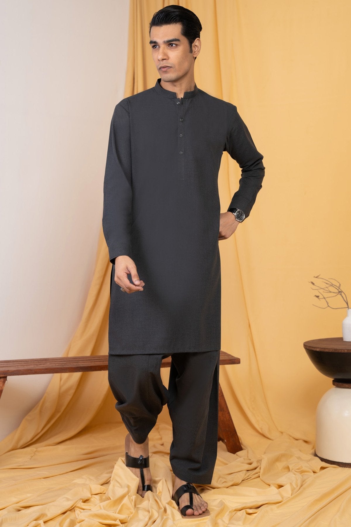 Dyed Blended Shalwar Kameez