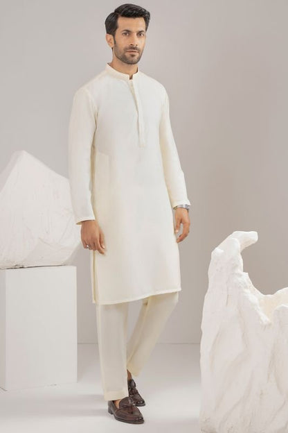 Dyed Embroidered Blended Shalwar Kameez