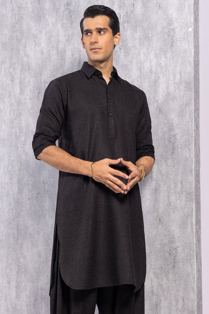 Dyed Wool Blend Shalwar Kameez