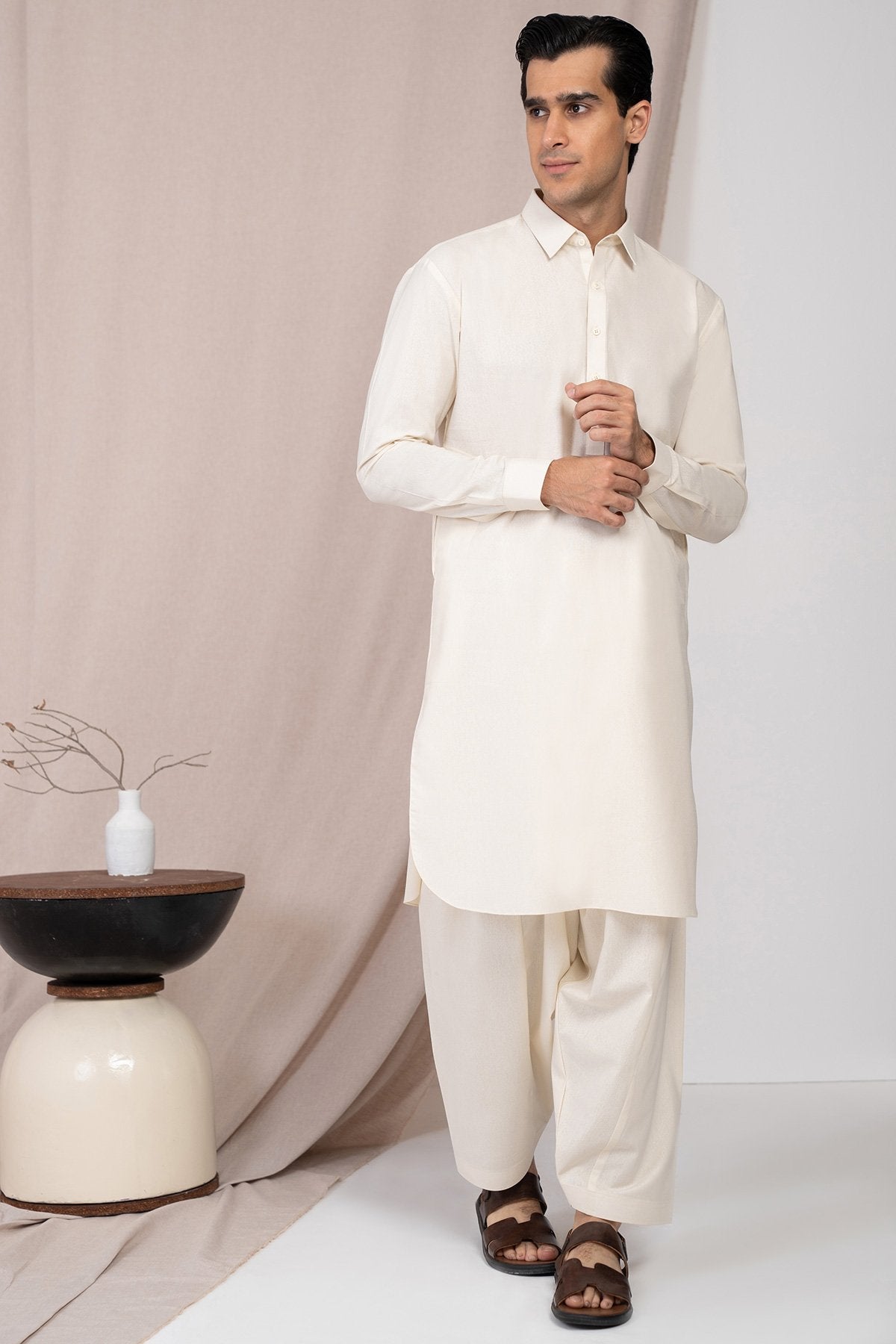 Dyed Blended Shalwar Kameez