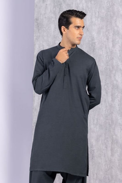 Dyed Embroidered Khaddar Shalwar Kameez