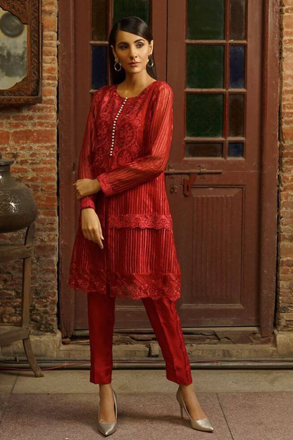 Red Romance Peplum