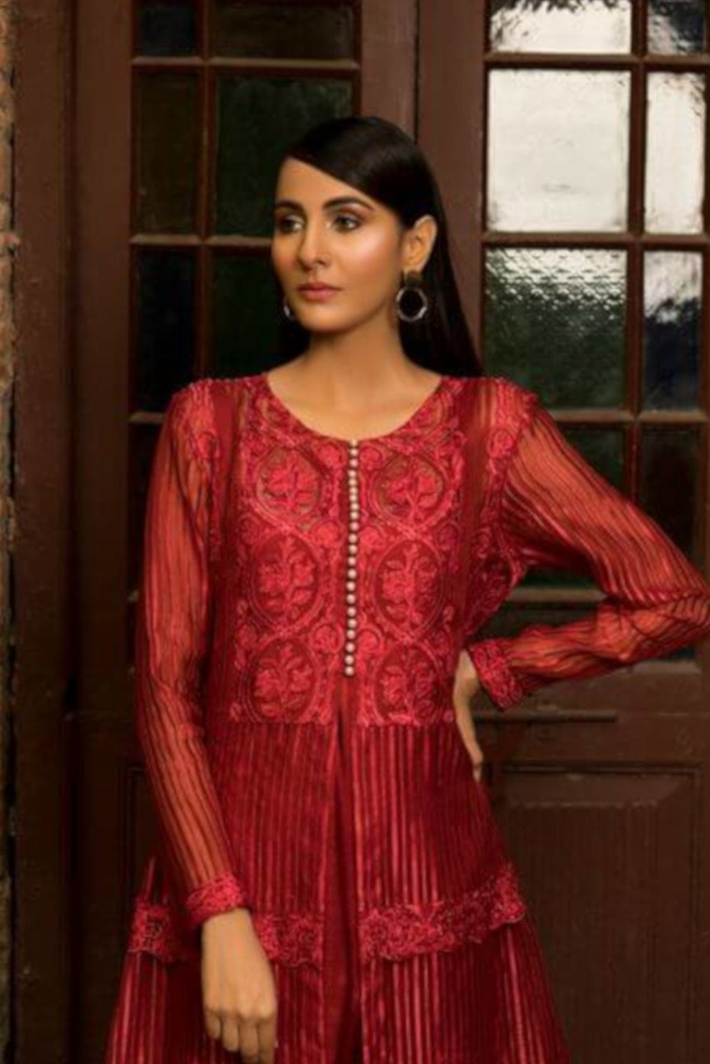 Red Romance Peplum