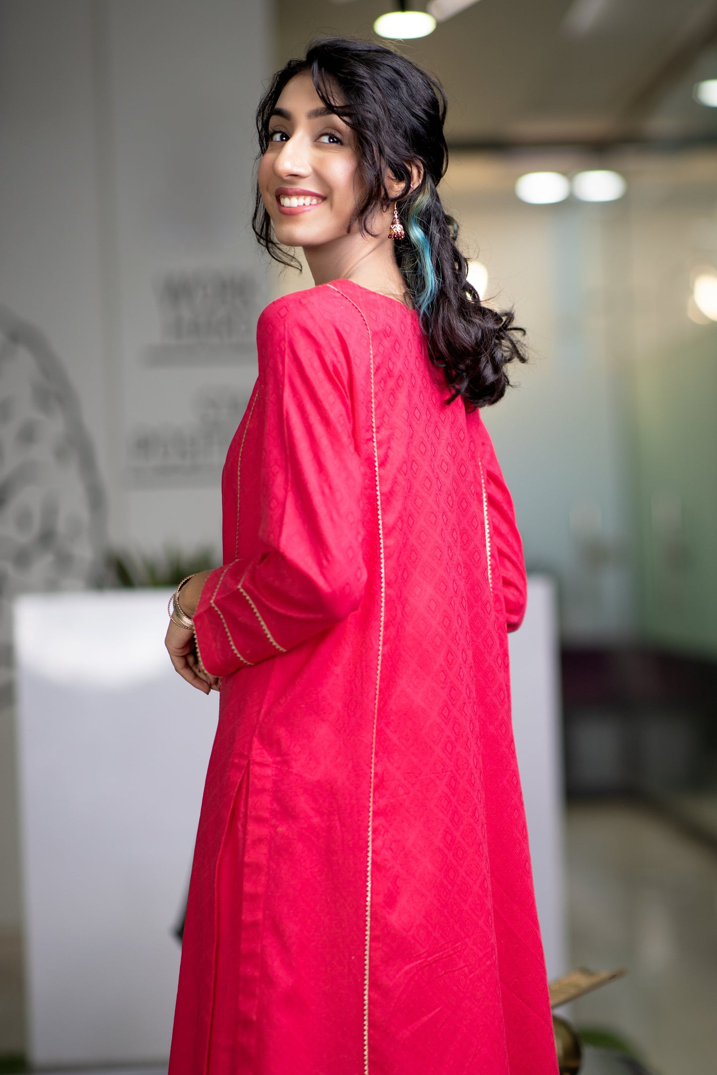 Eraj Hussain - Saturday Catchup Parties - Bright Pink - Stitched
