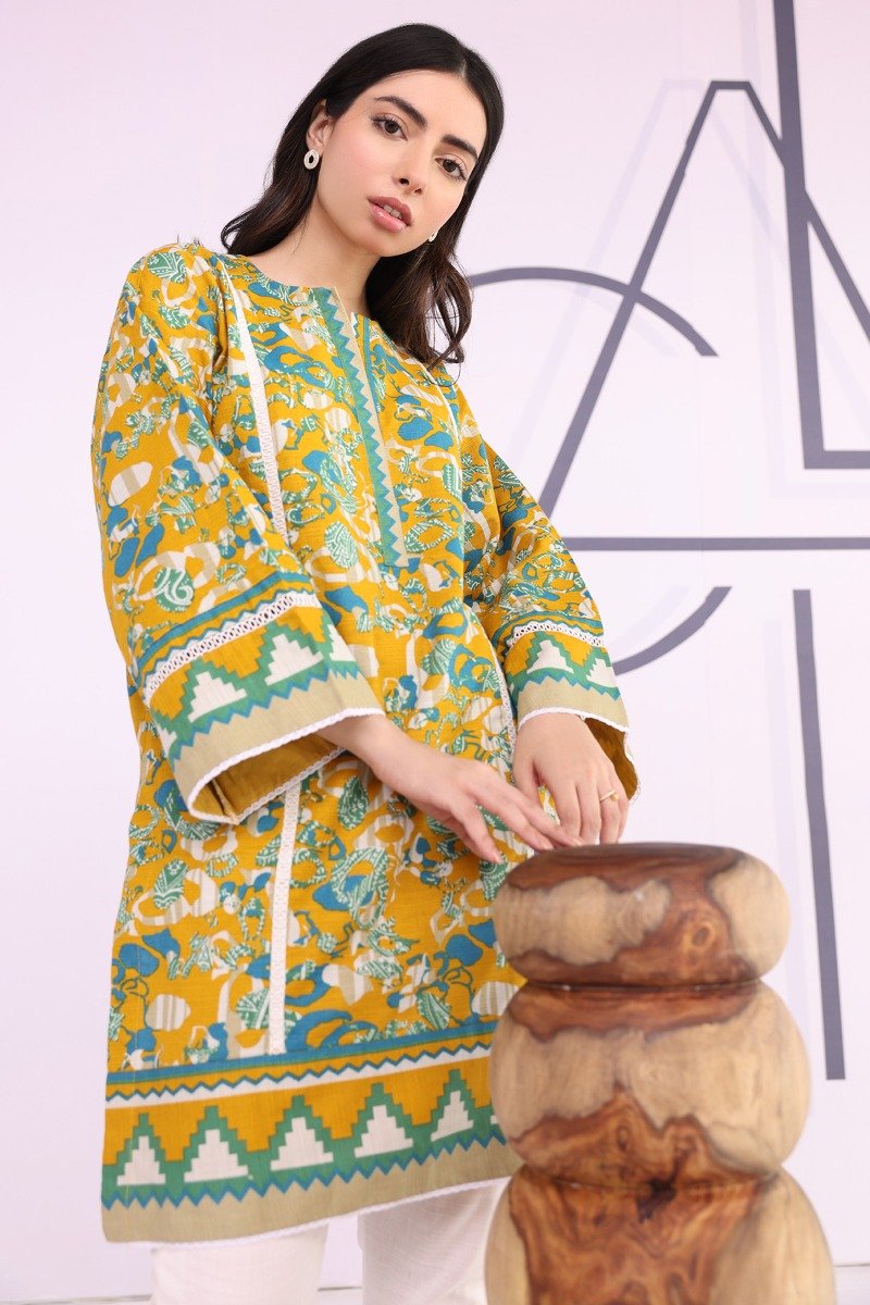 Alkaram - Printed Khaddar Kurti