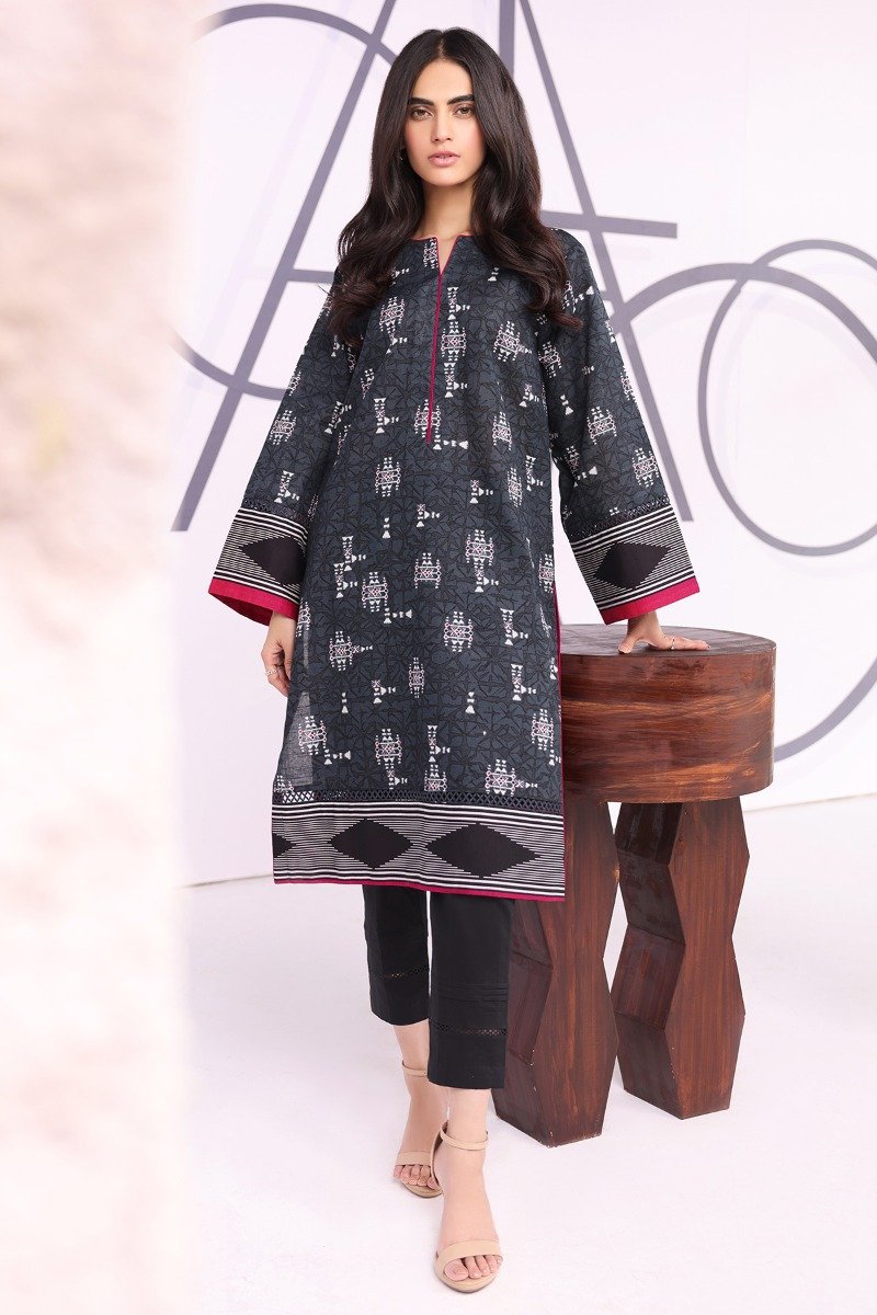 Printed Khaddar Kurti